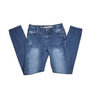 3/$20 Mudd Skinny Jeans Girls Size 16 Youth Blue Medium Wash